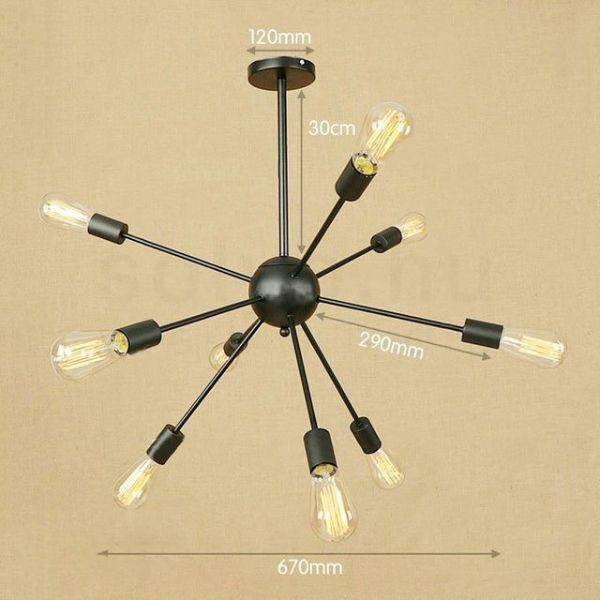 antik-9-karu-csillar-lampa