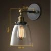 antik-fali-lampa-uvegburaval-meretezve - illusztráció