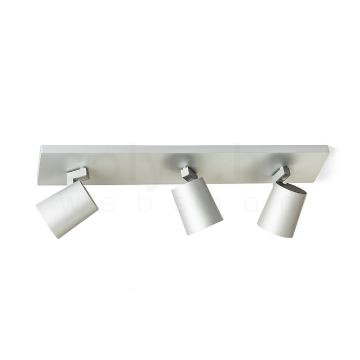 KENNY III felületre szerelhető  szálcsiszolt alumínium/fekete 230V LED GU10 3x8W