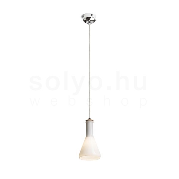 PULIRE CON függő lámpa  opál üveg/fa/króm 230V LED E14 6W