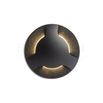 KICK III süllyesztett lámpa fekete 230V LED 3W IP54 3000K