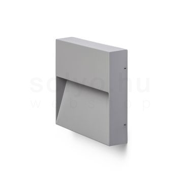 AQILA SQ fali lámpa szürke 230V LED 6W IP54 3000K