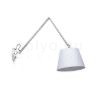 ASHLEY fali lámpa fehér króm 230V LED E27 15W