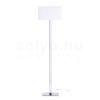 PLAZA állólámpa fehér króm 230V LED E27 15W