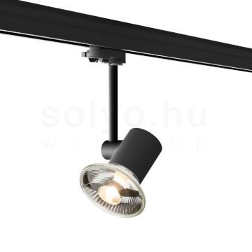 FAX háromfázisú áramkörös sínre fekete  230V LED GU10 12W