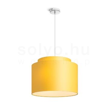 DOUBLE 40/30 lámpabúra  Chintz sárgabarack/fehér PVC  max. 23W