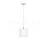 LUCIA 15x15 függő lámpa  szatén üveg/króm 230V LED G9 5W