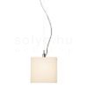 LUCIA 15x15 függő lámpa  szatén üveg/króm 230V LED G9 5W