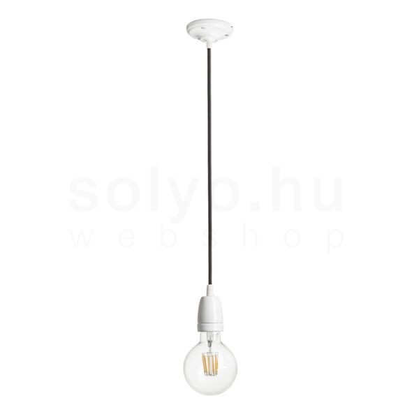 FABIO függesztő készlet fekete porcelán 230V LED E27 15W