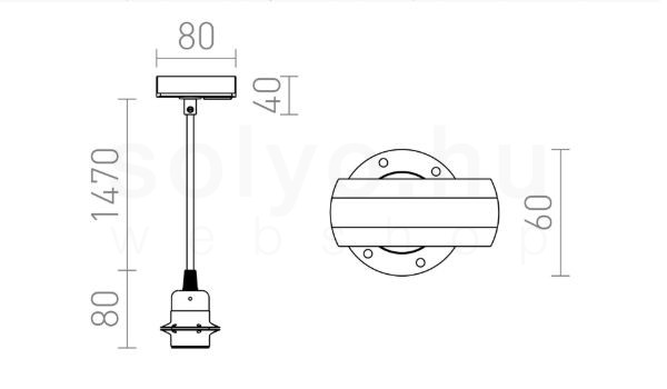 ELISA egyfázisú áramkörös sínre FEKAS1+FEK+FEKKF   230V LED E27 15W
