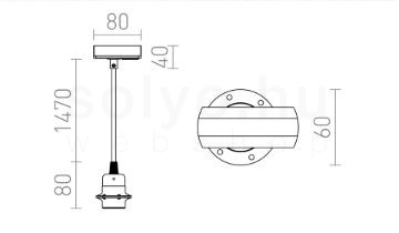 ELISA egyfázisú áramkörös sínre FEKAS1+FEK+AF   230V LED E27 15W
