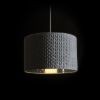 AINO 40 függö lámpa szürke króm 230V E27 28W