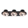 SHARM R III süllyesztett lámpa fekete réz/réz 230V LED 3x10W 24°  3000K