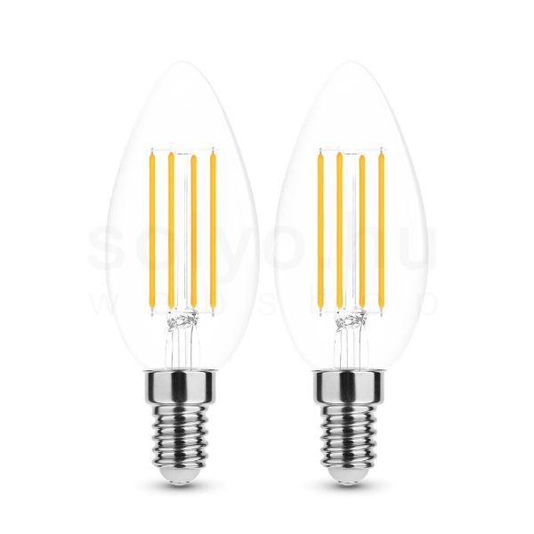 2 DB.LED Filament Canlde C35 7W E14 360° 2700K (806 lumen)