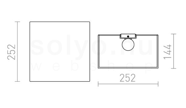 LOPE W 25/14 fali lámpa  Polycotton fekete/fehér PVC 230V LED E27 15W