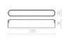 OXONIA 22 a WEGA/WAWE rendszerekhez fekete  24= LED 12W 110°  3000K 4000K 6500K