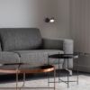 NOVA I fali lámpa fekete króm/tej akril 230V LED 4.2W 3000K