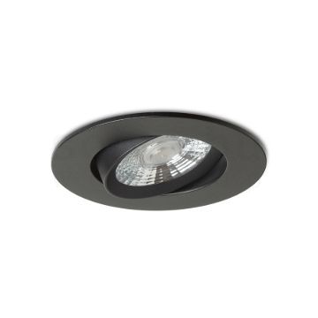 NEFRIT DIMM süllyesztett lámpa fekete 230V LED 6W 36° 3000K