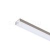 LED PROFILE G felületre szerelhető 1m fehér matt akrilát/alumínium 