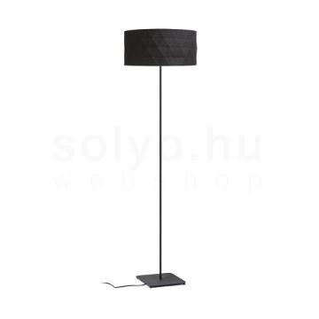 CORTINA/JAKARANDA állólámpa fekete/fekete textil/fém 230V LED E27 15W
