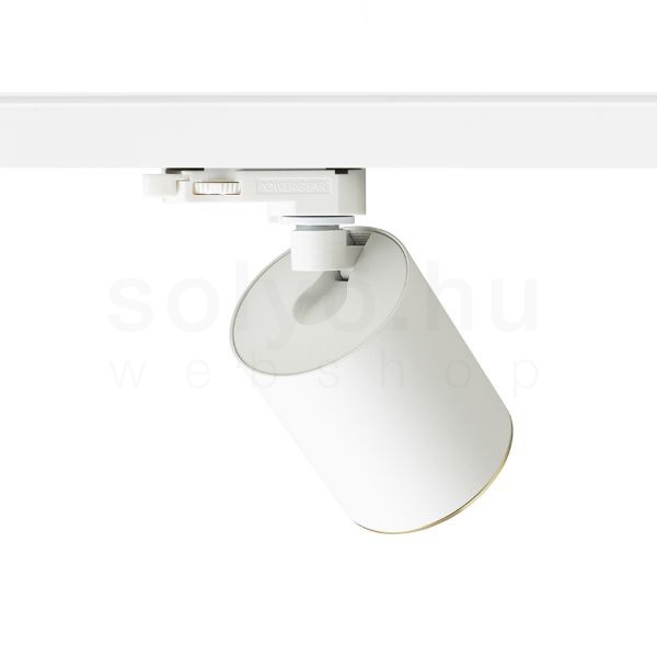 DARIO háromfázisú áramkörös sínre fehér szálcsiszolt sárgaréz 230V LED GU10 9W
