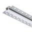 LED PROFILE B süllyesztett 1m  alumínium/tej akril 