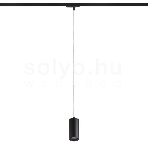 BELENOS egyfázisú áramkörös sínre függő lámpa fekete  230V LED GU10 9W
