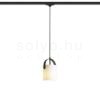 JULIETTA 16 háromfázisú áramkörös sínre  opál üveg/fekete 230V LED E27 15W