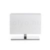 PLAZA S asztali lámpa fehér króm 230V LED E27 15W
