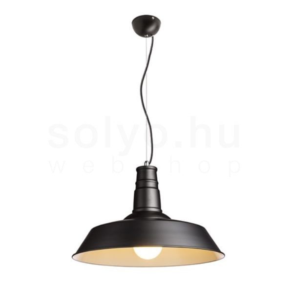 GOLDIE 46 függő lámpa fekete/fehér  230V LED E27 30W