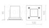 ORBU SQ   rozsdamentes acél 230V GU10 35W IP65