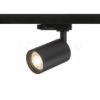 DUDE háromfázisú áramkörös sínre fekete  230V LED GU10 9W