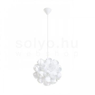 COCO függő lámpa  fehér PVC 230V LED E27 15W