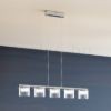 ESTRA V függő lámpa fehér tiszta üveg 230V LED 5x5W 3000K