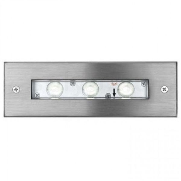 JERRY DC süllyesztett lámpa rozsdamentes acél 24= LED 3x1W 50° IP65 4000K