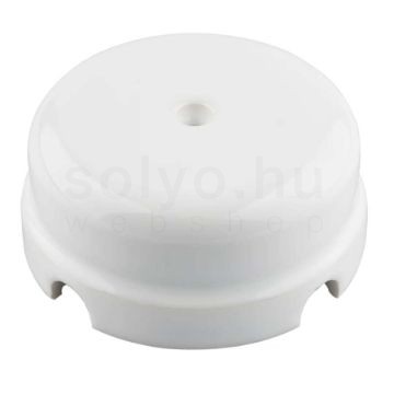 Fehér porcelán falonkívüli kötődoboz 78x35mm