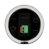 Porcelán USB‑C + USB‑A töltőmodul fekete előlapos kivitelben