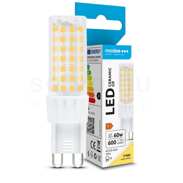Modee Lighting LED Izzó G9 Ceramic 6W 2700K (600 lumen) ERP