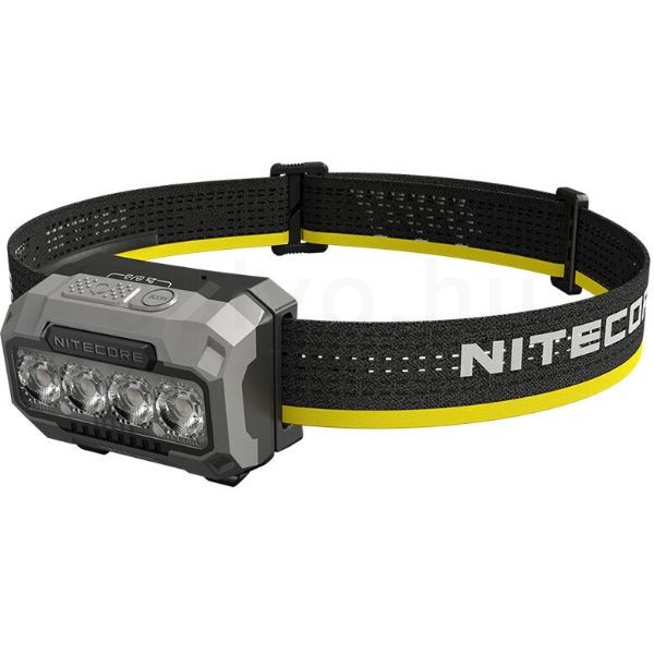 Nitecore Fejlámpa HA23UHE (3x AAA/akkumulátor) 4x MCT UHE LED (600 lumen) Fekete