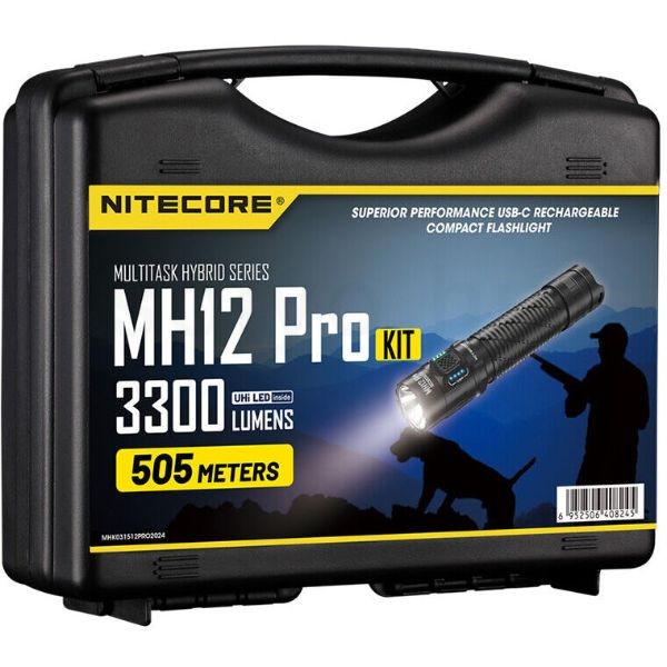 Nitecore Vadászlámpa Szett MH12 PRO (+1x 21700) UHi 40 LED (3300 lumen)